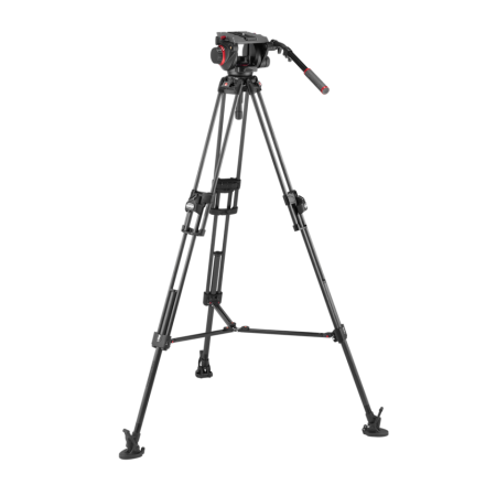 Manfrotto 509HD + 645 Fast Twin leg carbon tripod